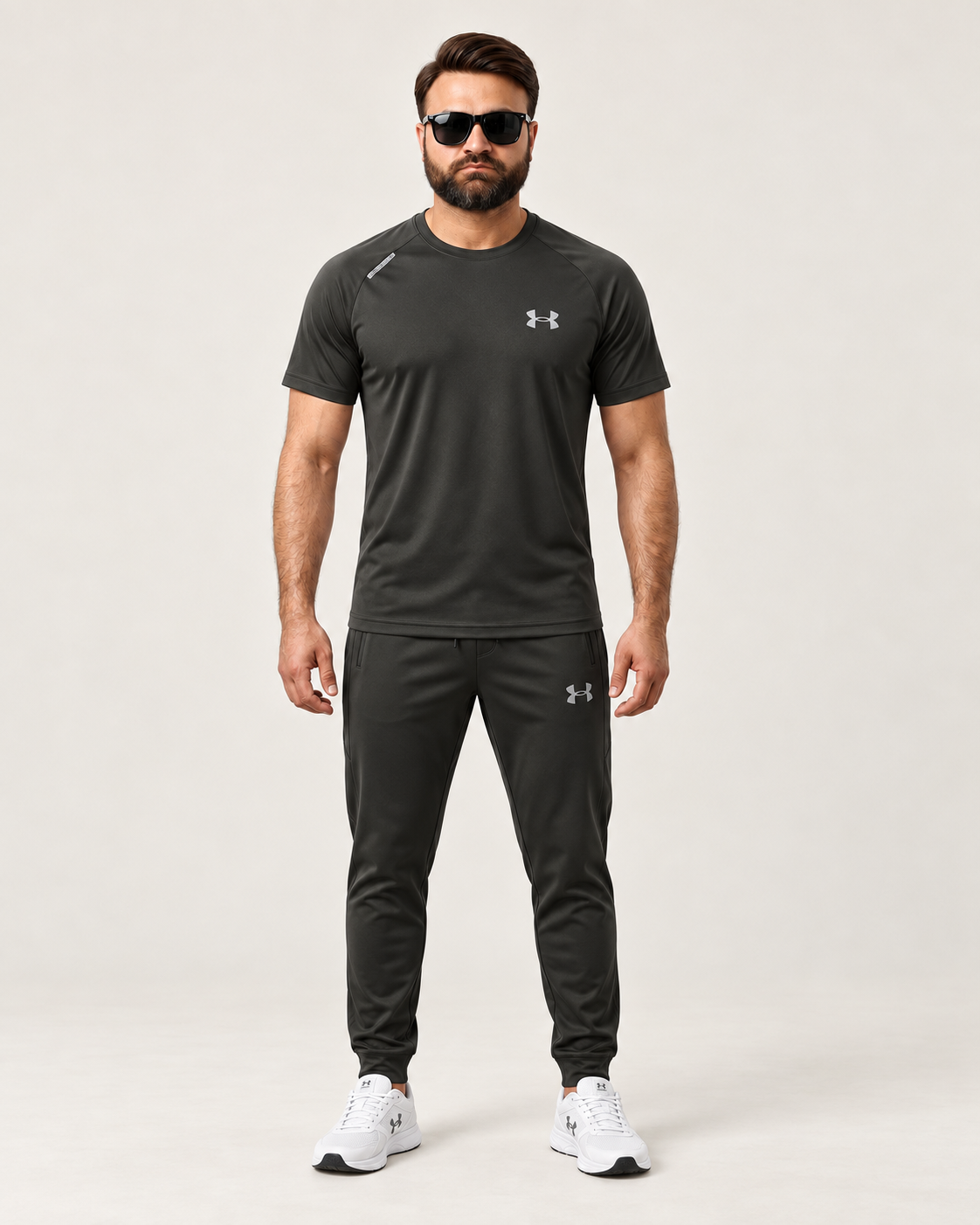 Men's Dark Charcoal Performance Tracksuit