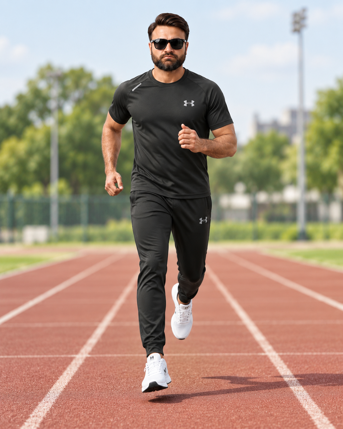 Men's Dark Charcoal Performance Tracksuit