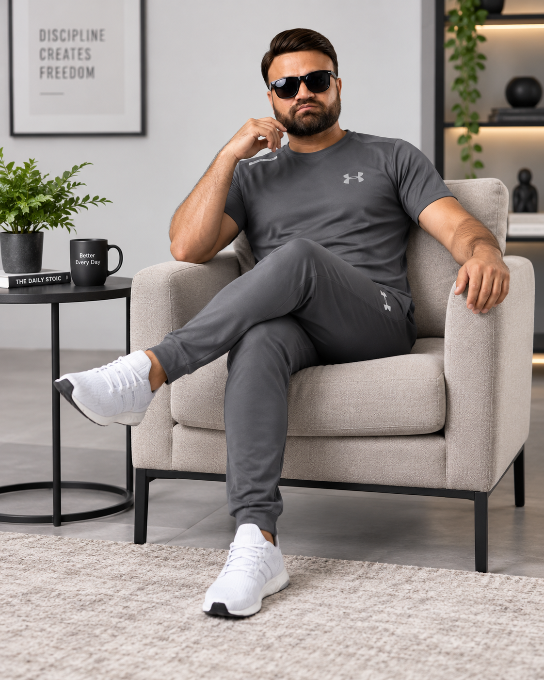 Men's Classic Slate Grey Performance Tracksuit