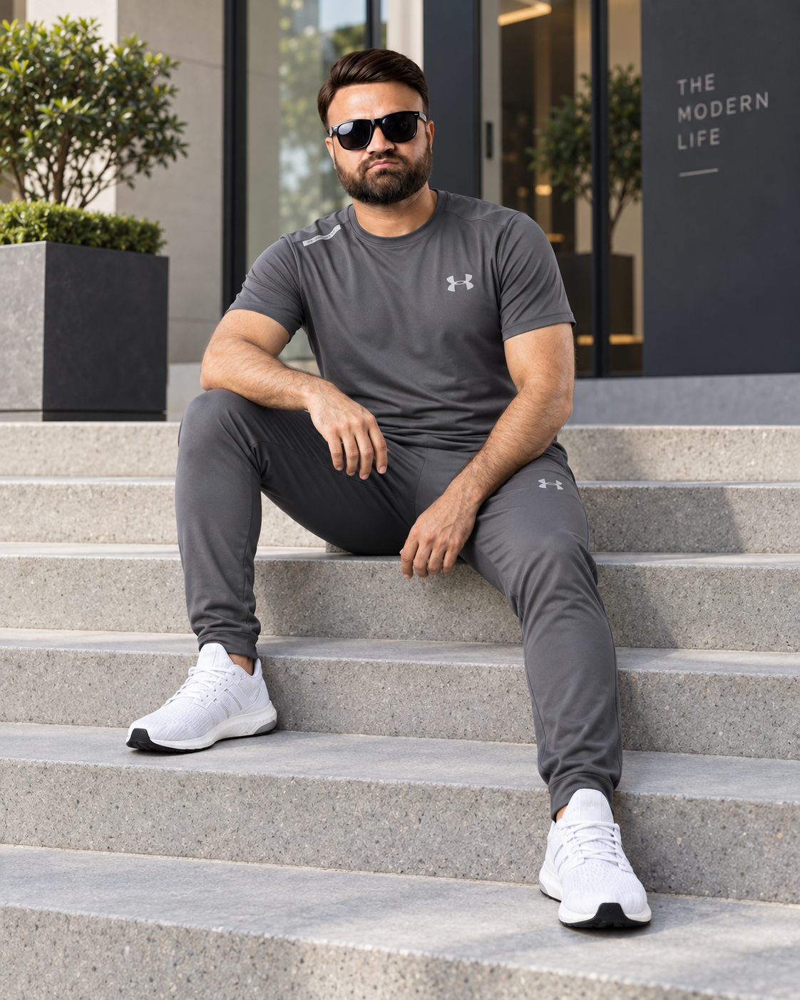 Men's Classic Slate Grey Performance Tracksuit