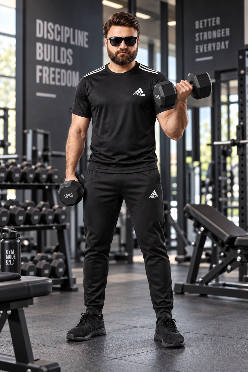 Men's Performance Athletic Tracksuit - Black