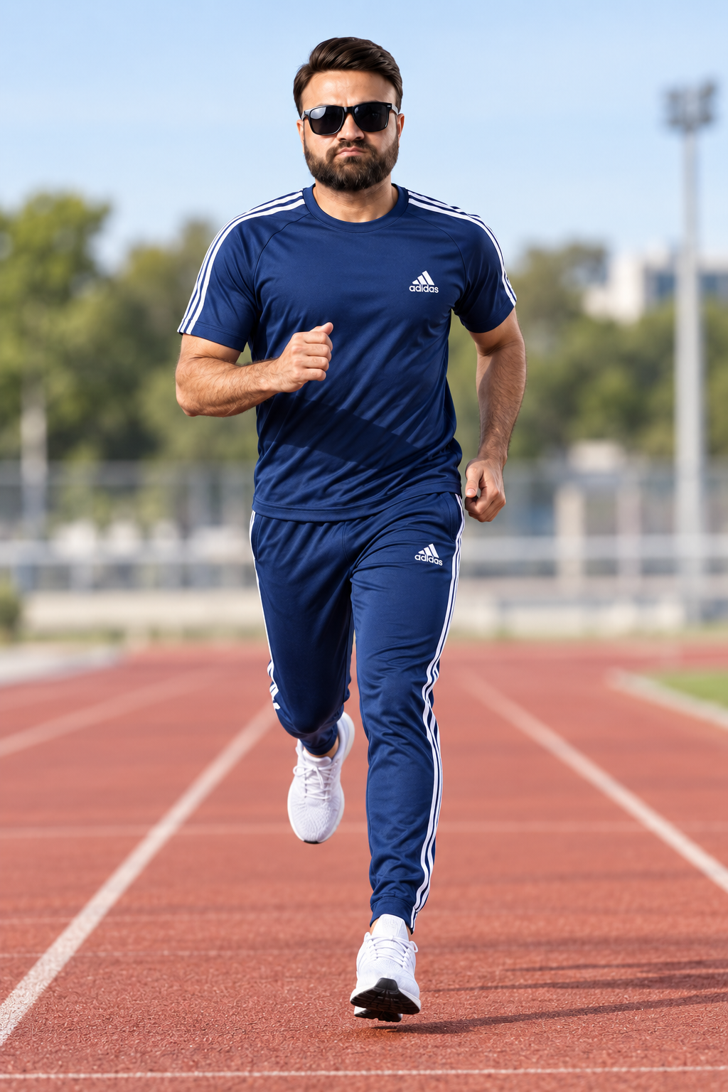 Men's Navy Blue Signature Athletic Tracksuit