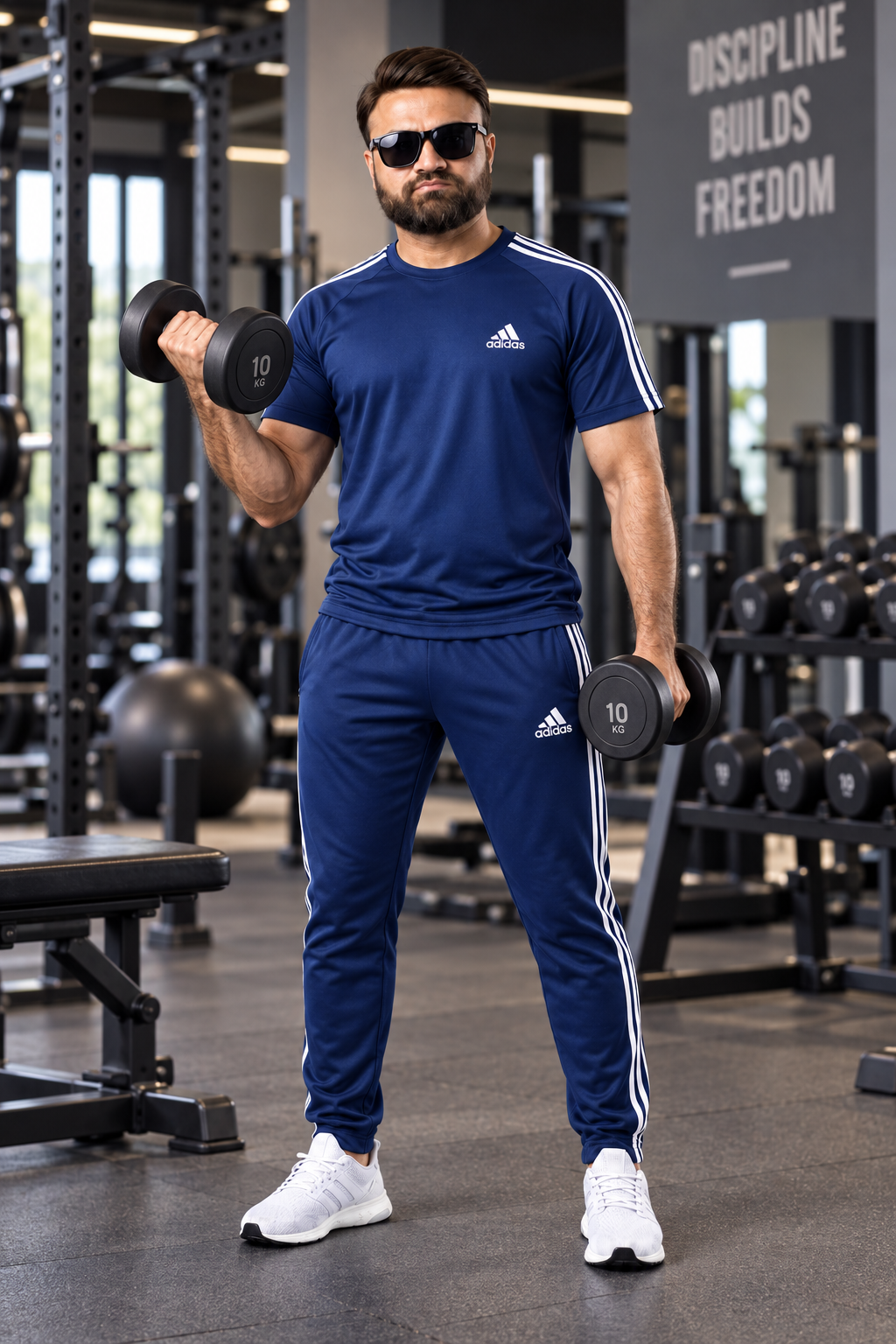 Men's Navy Blue Signature Athletic Tracksuit