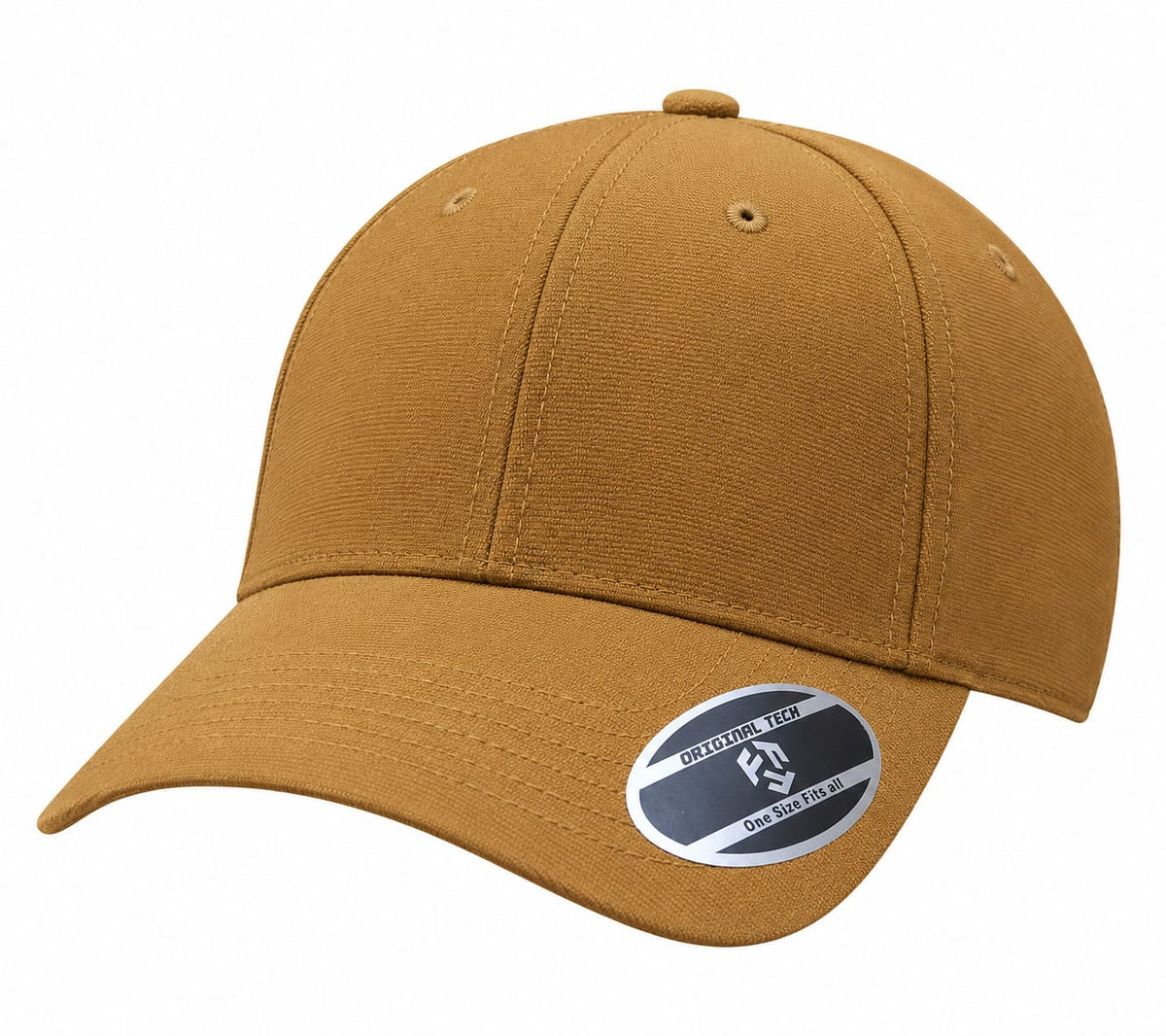 Dynasty Icon Fitted Mustard Casual Baseball Cap | Solid Structured Streetwear Cap