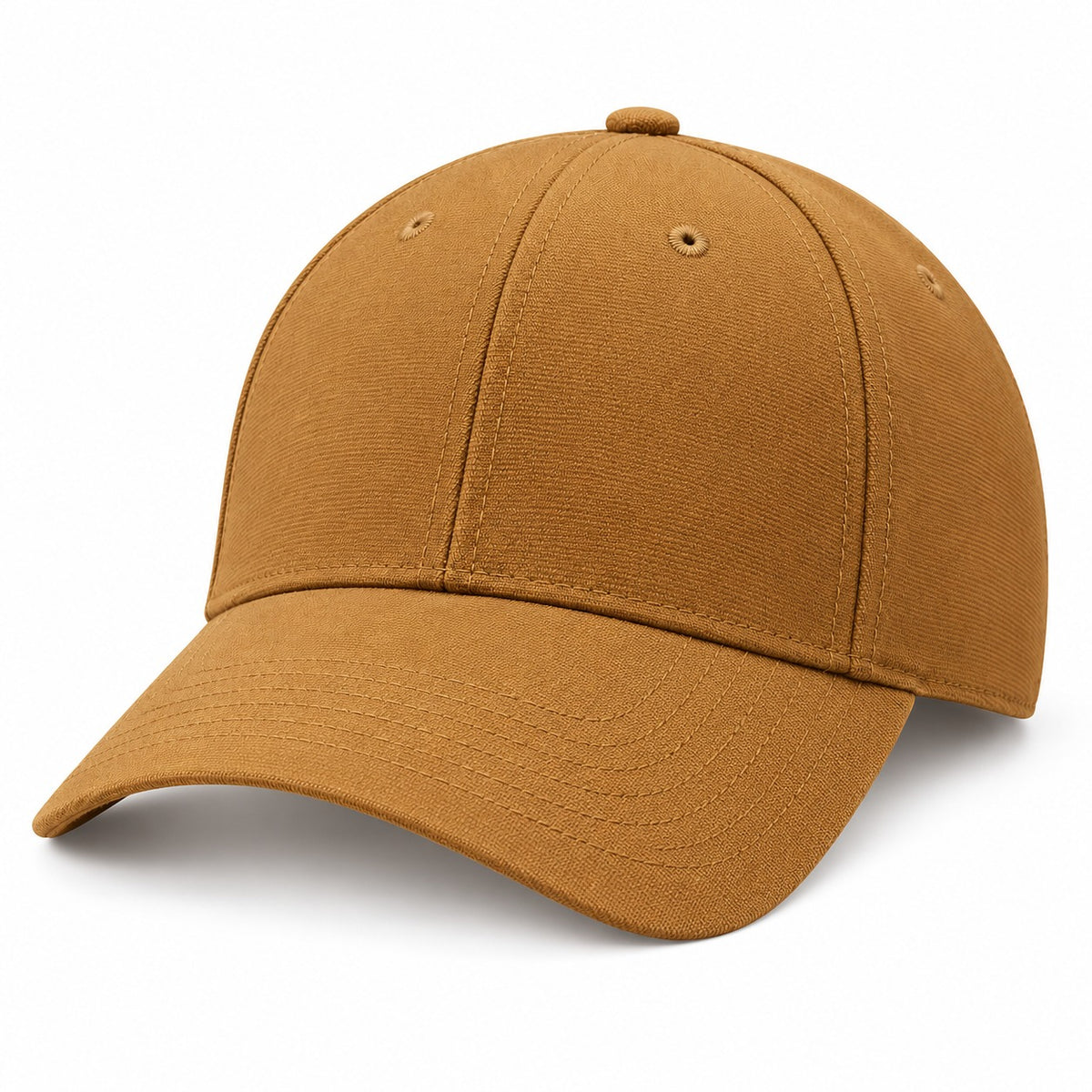 Dynasty Icon Fitted Mustard Casual Baseball Cap | Solid Structured Streetwear Cap