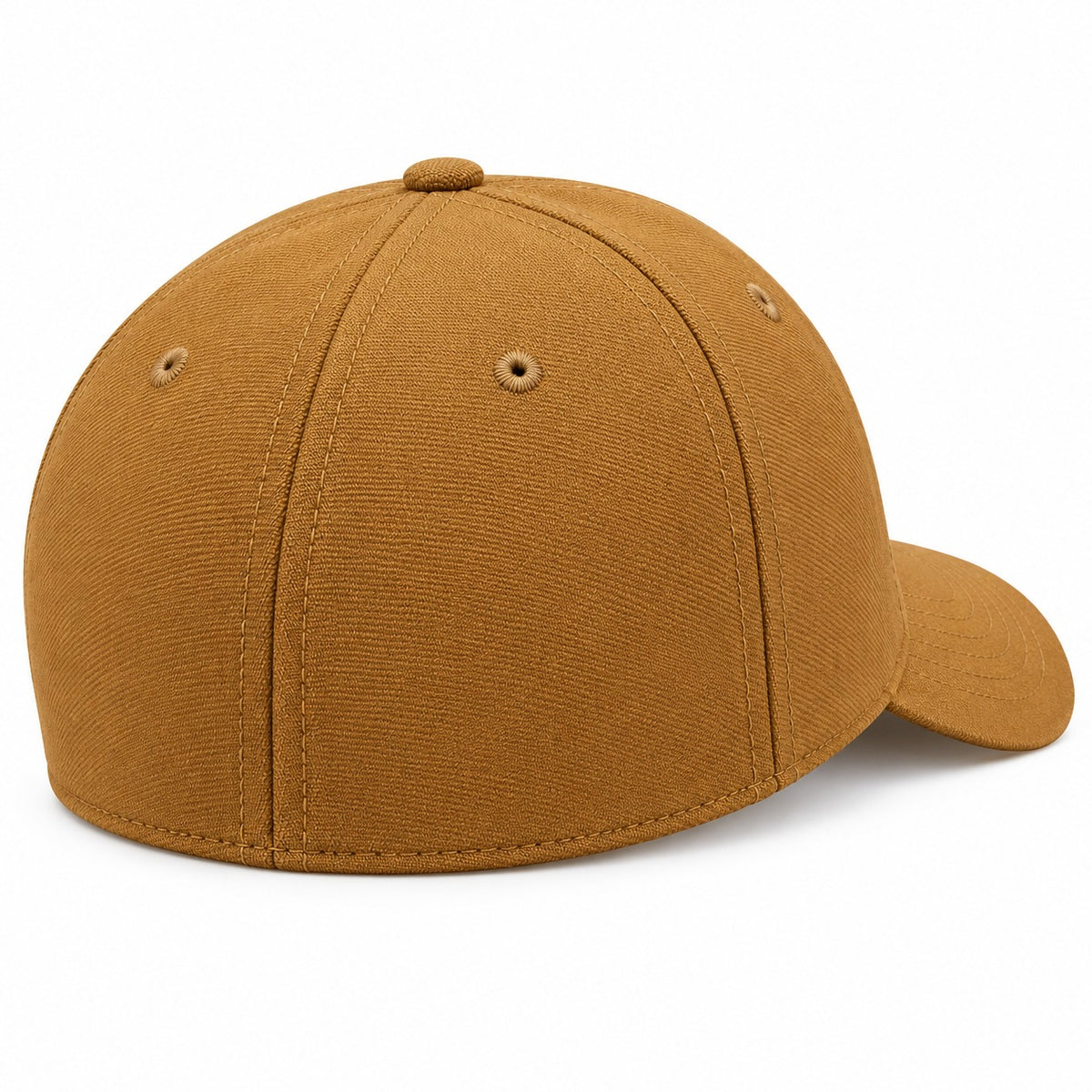 Dynasty Icon Fitted Mustard Casual Baseball Cap | Solid Structured Streetwear Cap