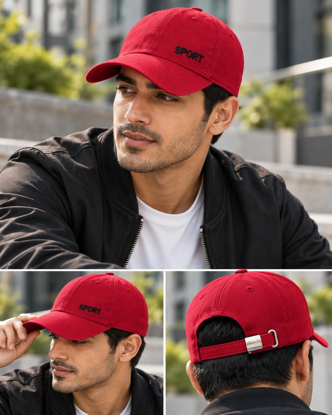 Dynasty Icon Bold Red SPORT Athletic Cap | Gym & Casual Wear
