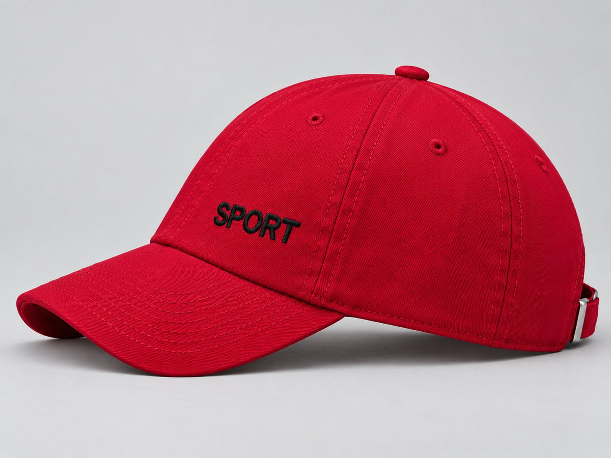 Dynasty Icon Bold Red SPORT Athletic Cap | Gym & Casual Wear