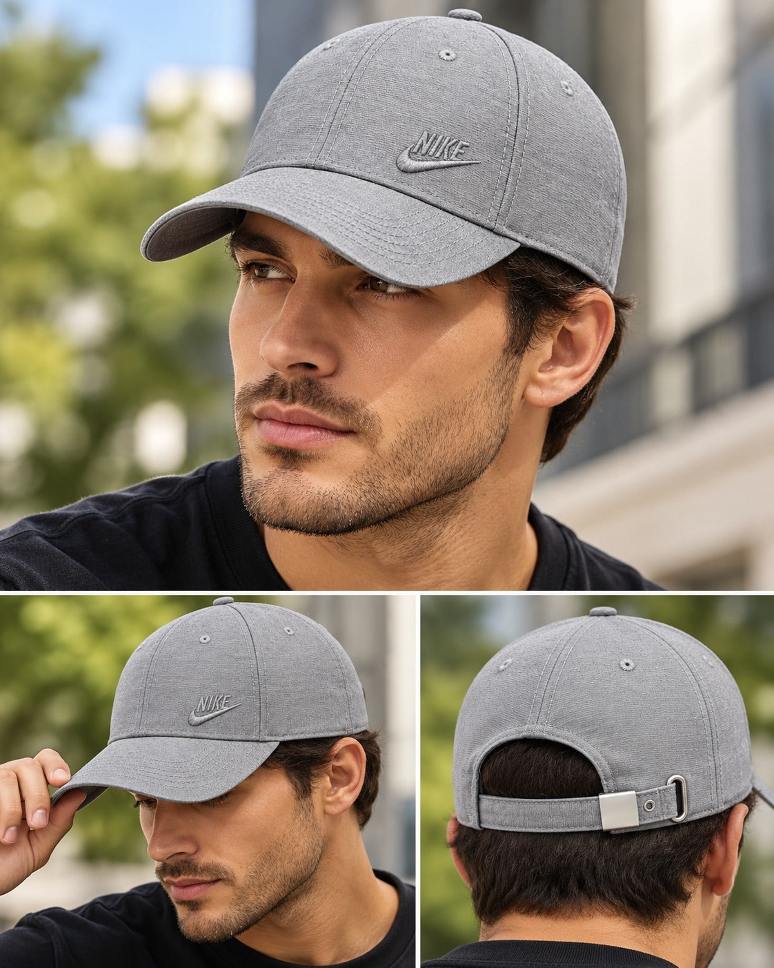 Dynasty Icon Classic Grey Athletic Training Cap | Sports & Casual Wear