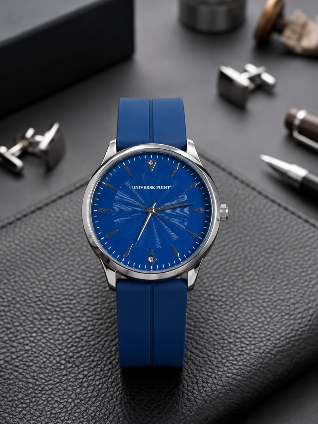 Dynasty Icon Royal Blue Dial Watch | Premium Silicone Strap