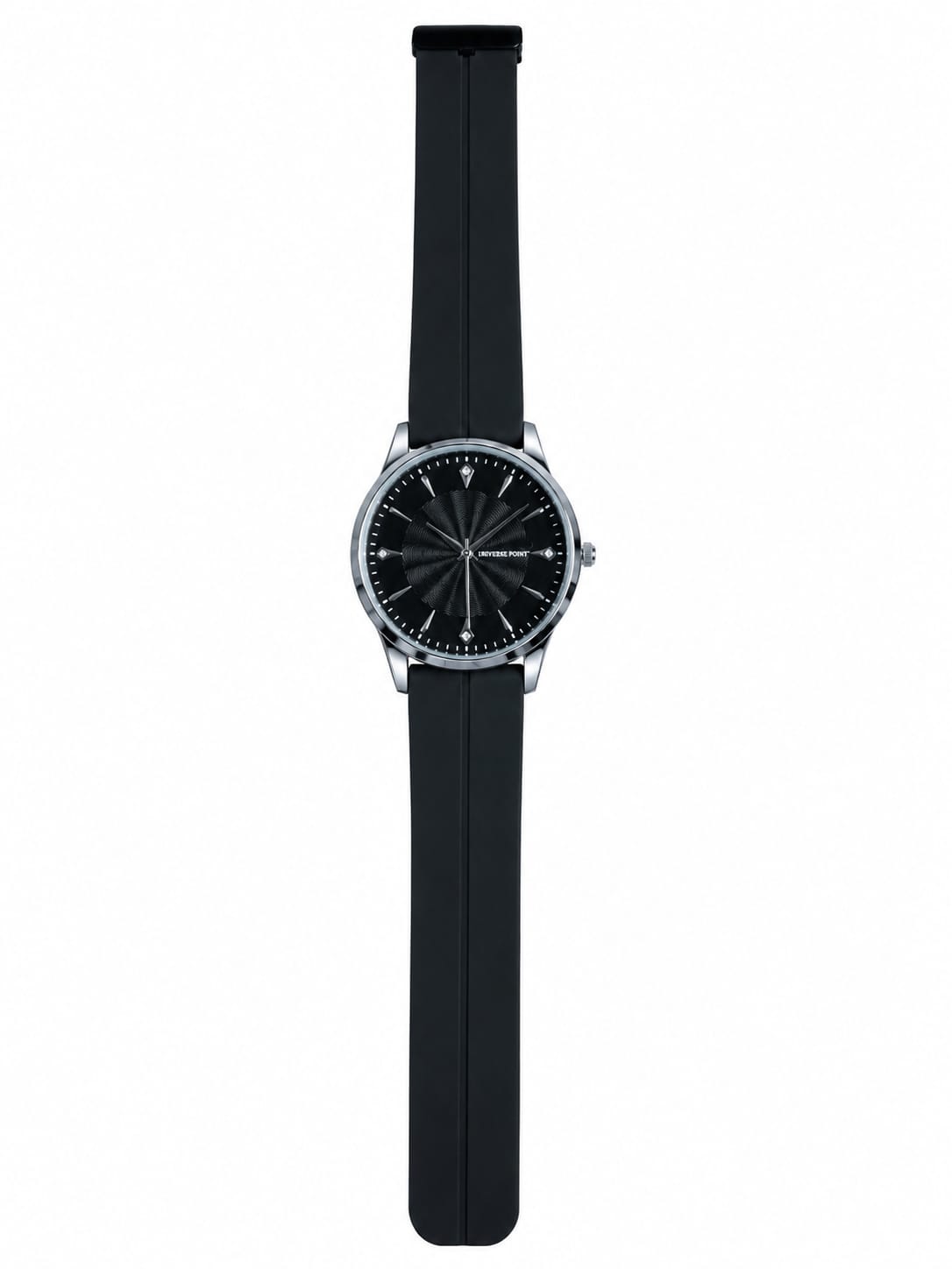 Dynasty Icon Minimalist Black Dial Watch | Premium Silicone Strap
