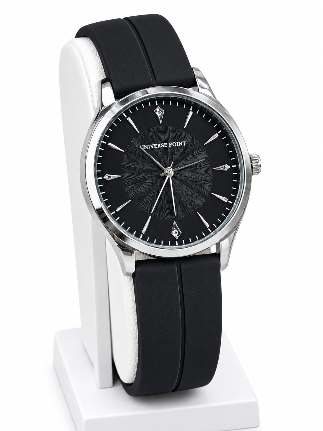 Dynasty Icon Minimalist Black Dial Watch | Premium Silicone Strap
