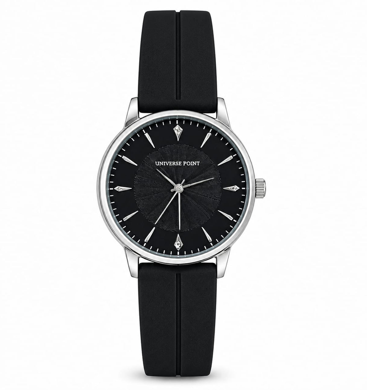 Dynasty Icon Minimalist Black Dial Watch | Premium Silicone Strap