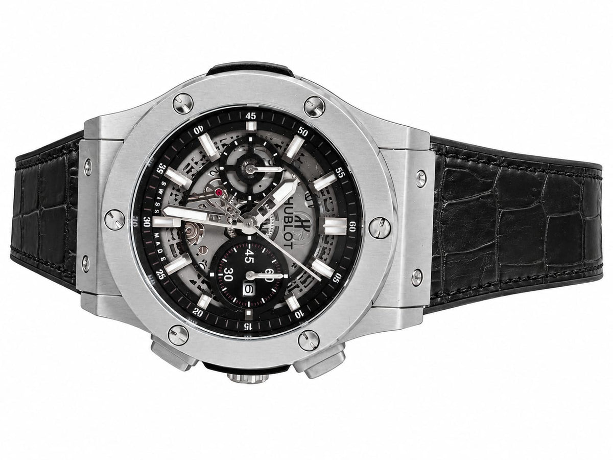 Dynasty Icon Executive Chronograph Watch | Skeleton Dial & Stainless Steel